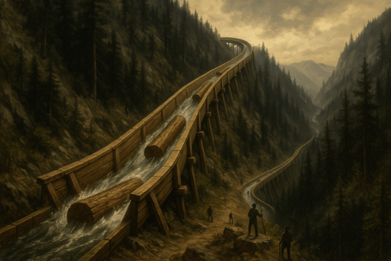 The Log Flumes of Old logging