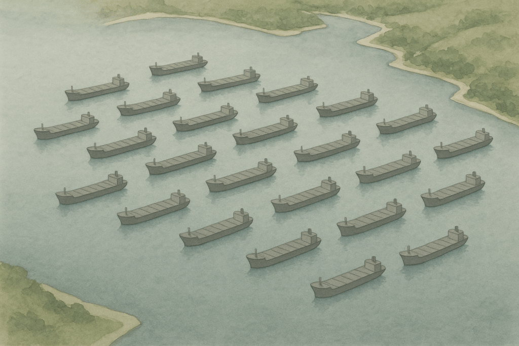 Ghost Fleets: The World’s Anchored Barges
