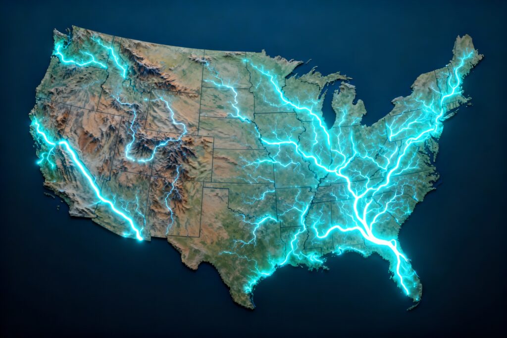 How Rivers Drew the Map of the United States