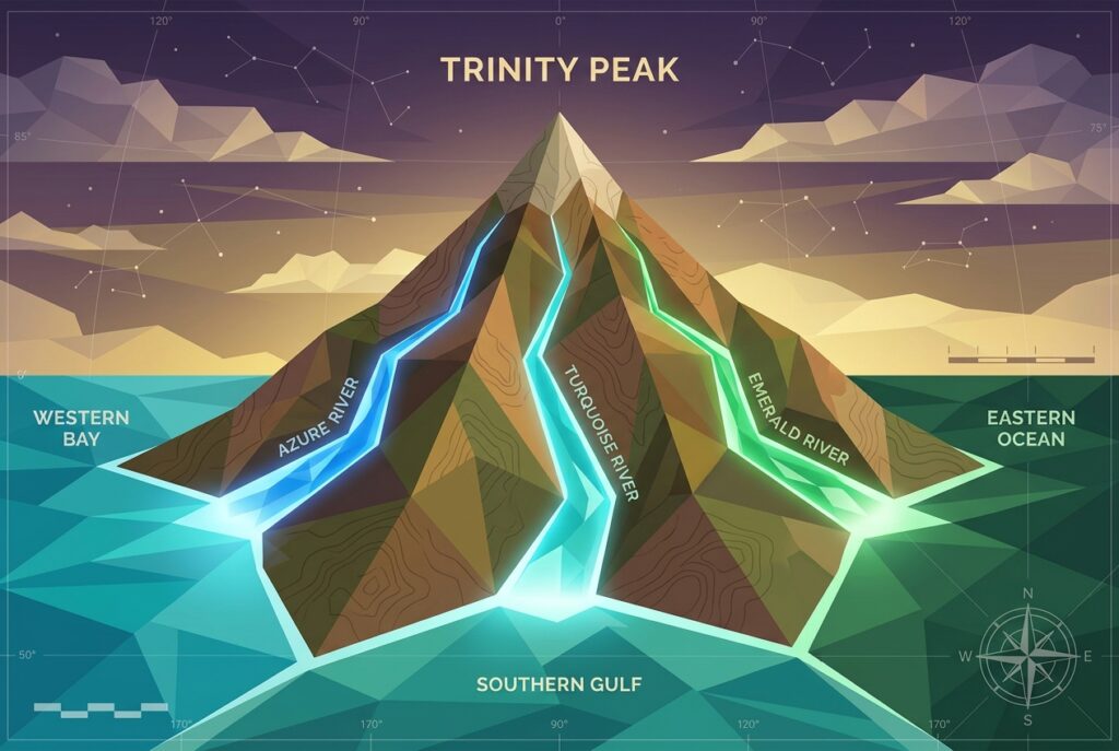 Triple Divide Peaks: Where Water Splits 3 Ways