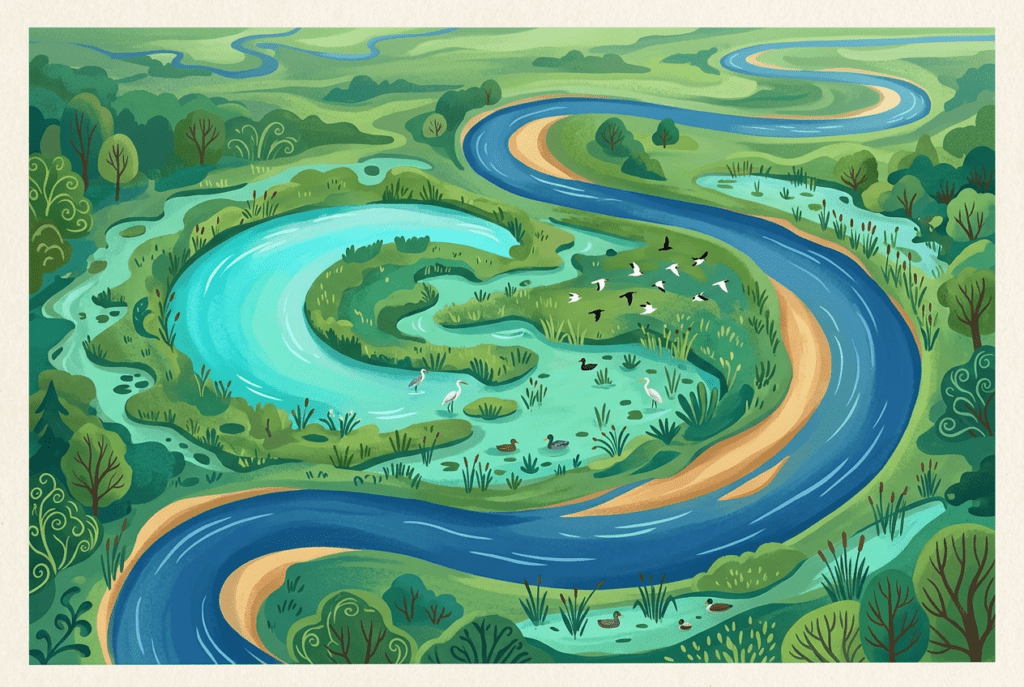 Oxbow Lakes: How Rivers Abandon Their Curves