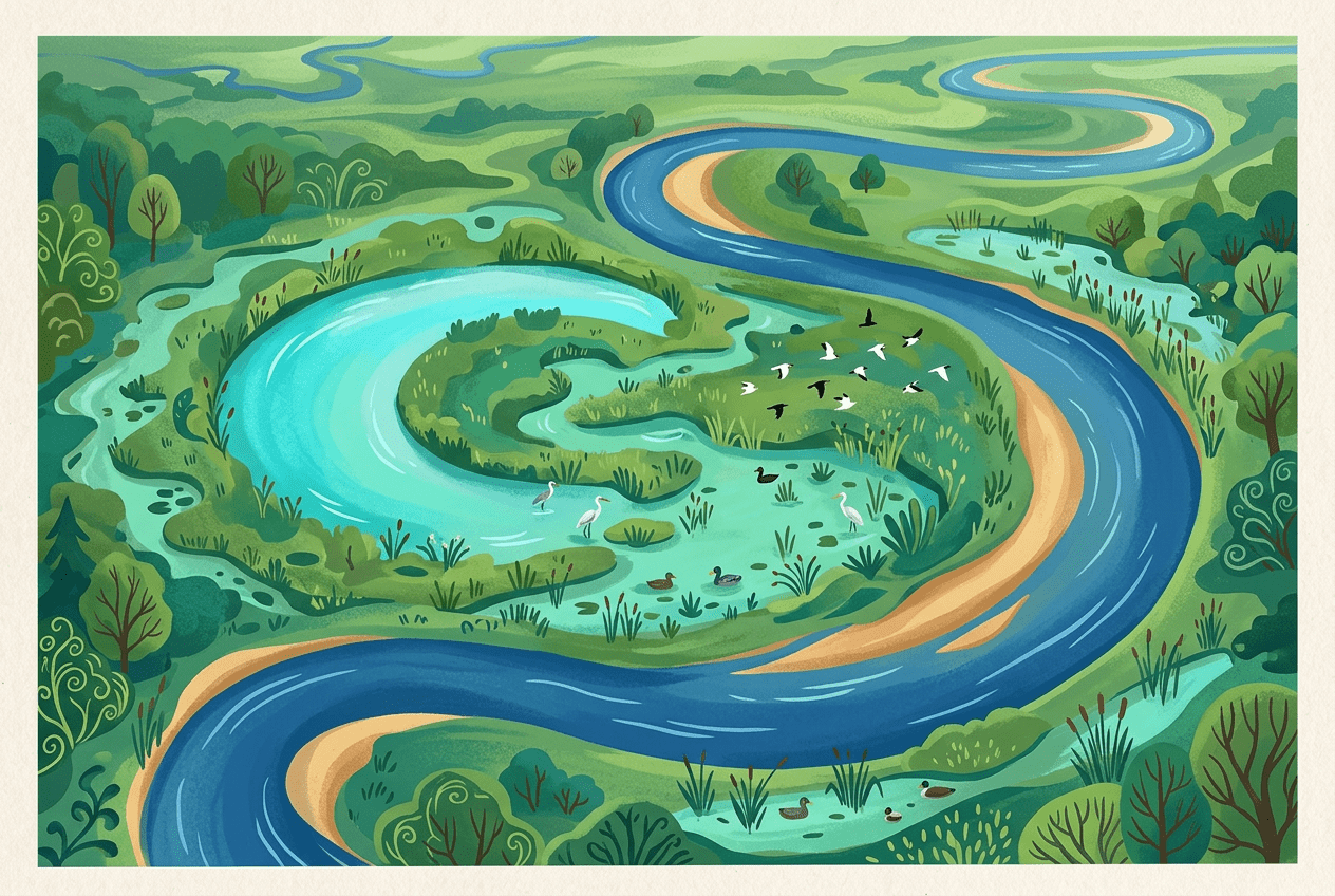 Oxbow Lakes: How Rivers Abandon Their Curves